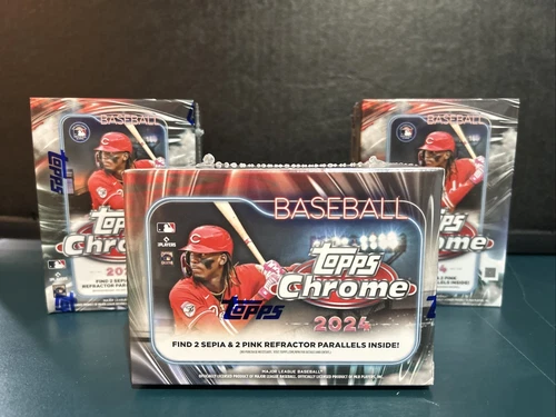 2024  Topps Chrome Baseball Factory Sealed Blaster Box