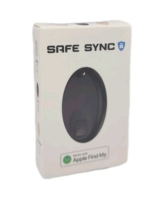 Safe Sync Black Smart Bluetooth Tracker For Apple Find My Smart Key Finder