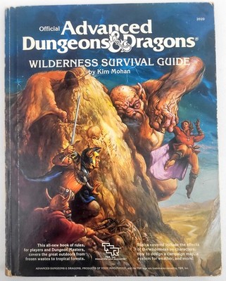 Wilderness Survival Guide. Dungeons & Dragons 1. Edition Hardback. sehr guter Zustand+