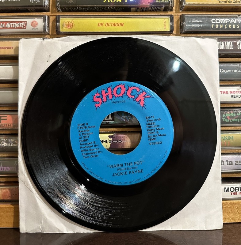 Trial of Love / Warm the Pot - Jackie Payne 45 7" | Shock Records Soul Funk VG++