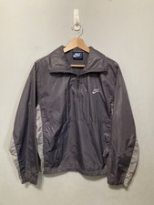 Nike Men  s Lightweight Windbreaker Jacket 1/4 Zip Detachable Hood Size Small