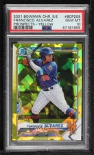 2021 Bowman Chrome Sapphire Edition 45/50 Francisco Alvarez PSA 10 GEM MT 0rx7