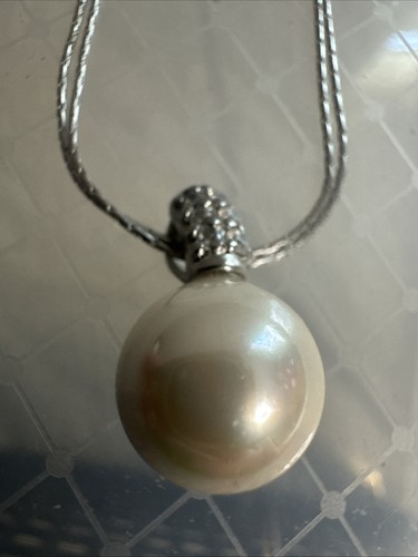 Majorica 925 Sterling 1890 Doppelkordel Kette Perlenkette 16 Zoll - Bild 2 von 8