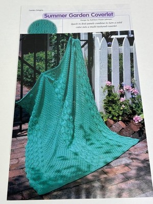 Kathleen Power Johnson Summer Garden Coverlet Knitting Pattern Book Pages
