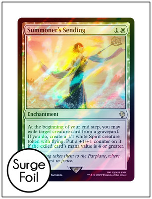 1x Summoner's Sending, Surge Foil, Final Fantasy, Magic MTG NM