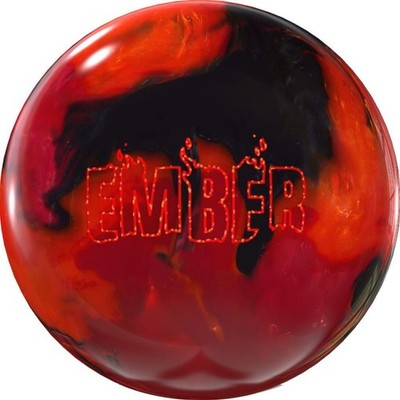 900 Global PRE-DRILLED Ember Bowling Ball - Red/Orange/Charcoal(This item includ