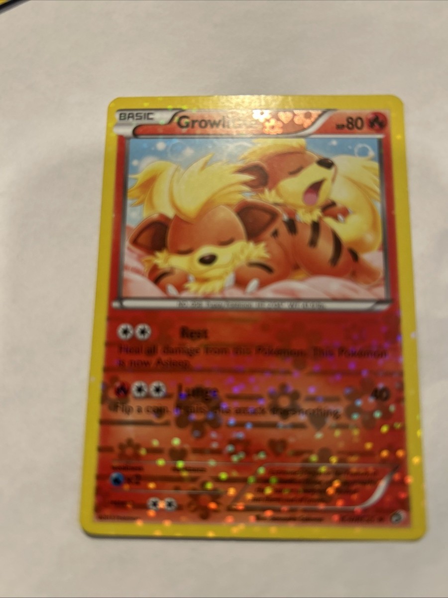 Growlithe RC4/RC25 Legendary Treasures: Radiant Collection Holo