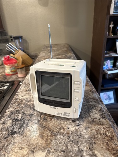 Sony FD-525 Mega Watchman Black & White TV FM/AM UNGETESTET/For Parts Only LESEN👇 - Bild 1 von 9