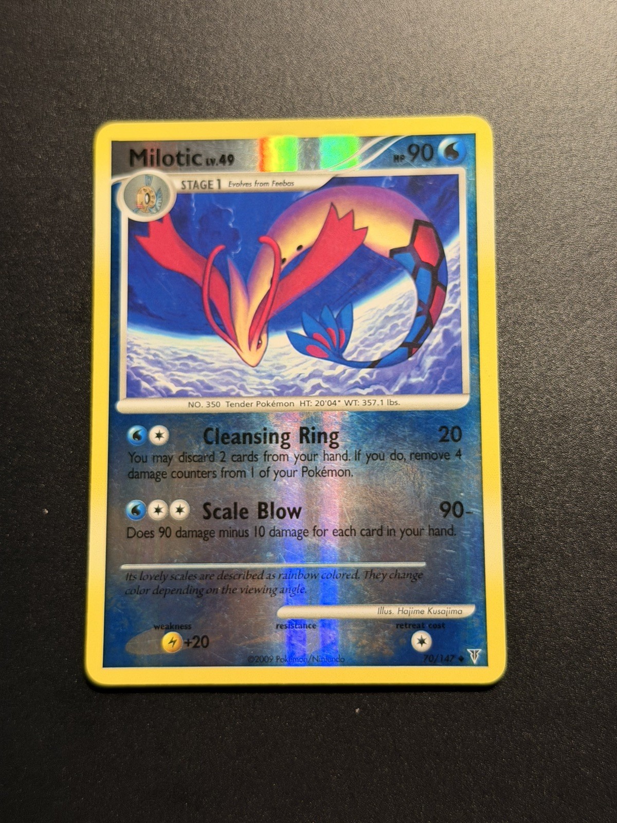 Milotic 70/147 Reverse Holo Platinum Supreme Victors Pokemon Card 2009 LP