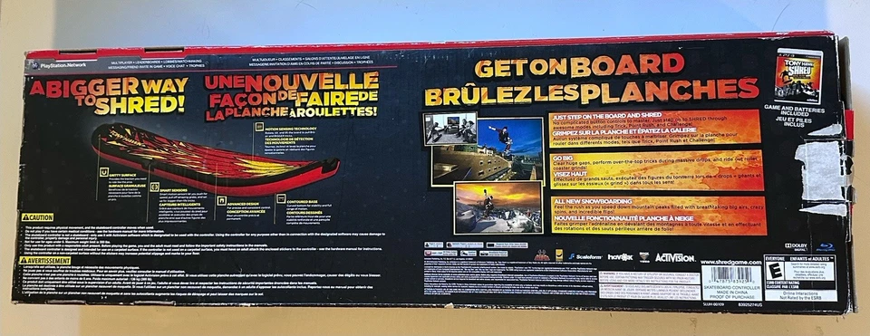 PS3 PlayStation 3 Tony Hawk Shred Big Air Bigger Tricks! Game And Wireless Board - Image 2 of 3