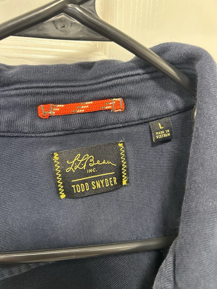 Todd Snyder LL Bean Navy Blue Chore Jacket Size Large - Good Used Condition - Image 2 of 4