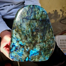 7.70LB Natural Labrador moonstone quartz free form mineral specimen3.50kg