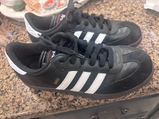 Adidas Boys Samba Classic 036516 Black Soccer Shoes Sneakers Youth Size 3.5