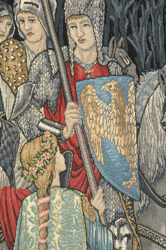 Holy Grail Without Border Medieval Decor Belgian Bohemian Tapestry Wall Hanging - Picture 4 of 5