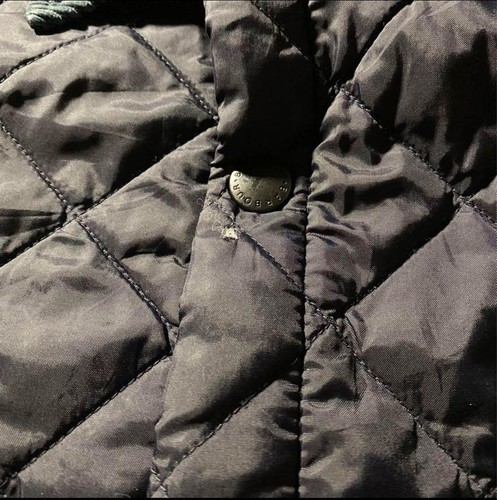 Barbour Steppjacke Herren M Navy Cord Kragen Vintage Warm Oberbekleidung - Bild 17 von 18