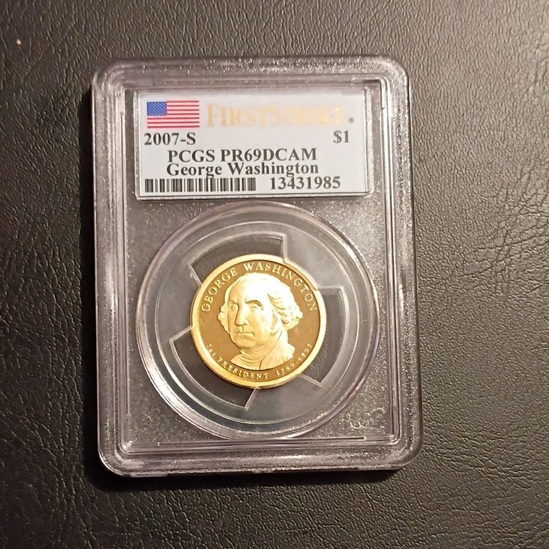 George Washington 2007-S Presidential $1 PCGS PR69DCAM Proof San Francisco