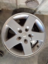 2007-2018 Jeep Wrangler Wheel Rim 17x7-12 5 Spoke Painted Silver Wo Beadlock 2007-2018 Jeep Wrangler Wheel Rim 17x7-12 5 Spoke Painted Silver Wo Beadlock