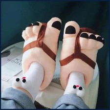 Creative Men Women Winter Slippers Big Feet Creative Couples Funny Slippers