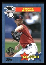 2022 Topps #87AS-42 Shane Bieber 1987 35th Anniversary All Stars Guardians