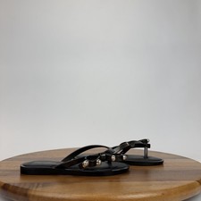 New NWOB Little Kids Mini Melissa Flip Flop II Jelly Black Sandals Size 12 C