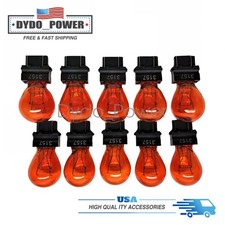 10pcs 3157 Amber Turn Signal Parking Drl Light Bulbs New