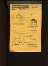 1972 WWWF Wrestling Vintage Program Chuck O'Conner Big John Studd) Pedro Morales
