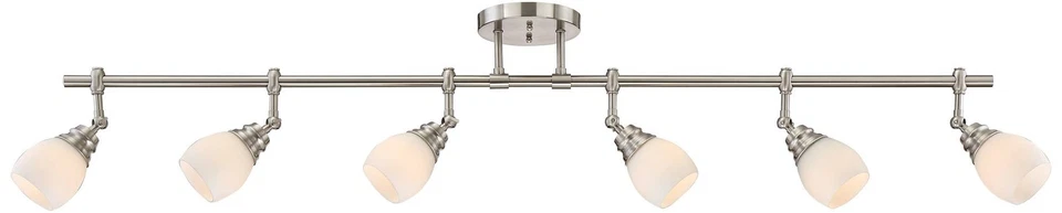 Lámpara de pista Pro Track Elm Park 57 1/2" níquel cepillado 6 luces Foto 3 de 4