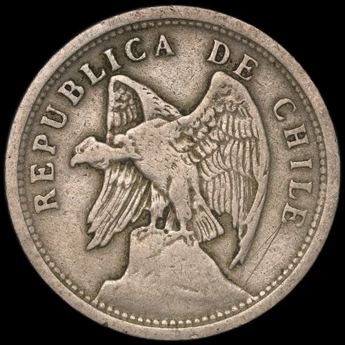 1923 Mexico 20 Centavos Silver — photo from the most recent tracked eBay sale