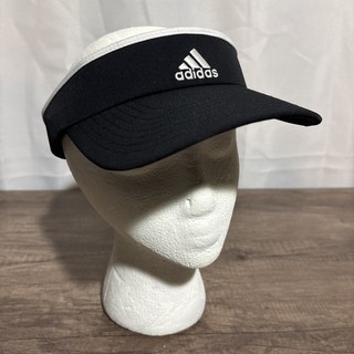 Adidas Black White Trim Visor Hat Climalite One Size