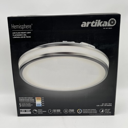 Artika Hemisphere 15” LED Flush Mount Light Fixture - See Description!