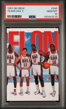 1991 SKYBOX #545 TEAM USA 2 PSA 10
