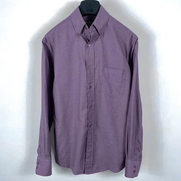 Men Ben Sherman Shirt Purple Polyester 36 / S / 44