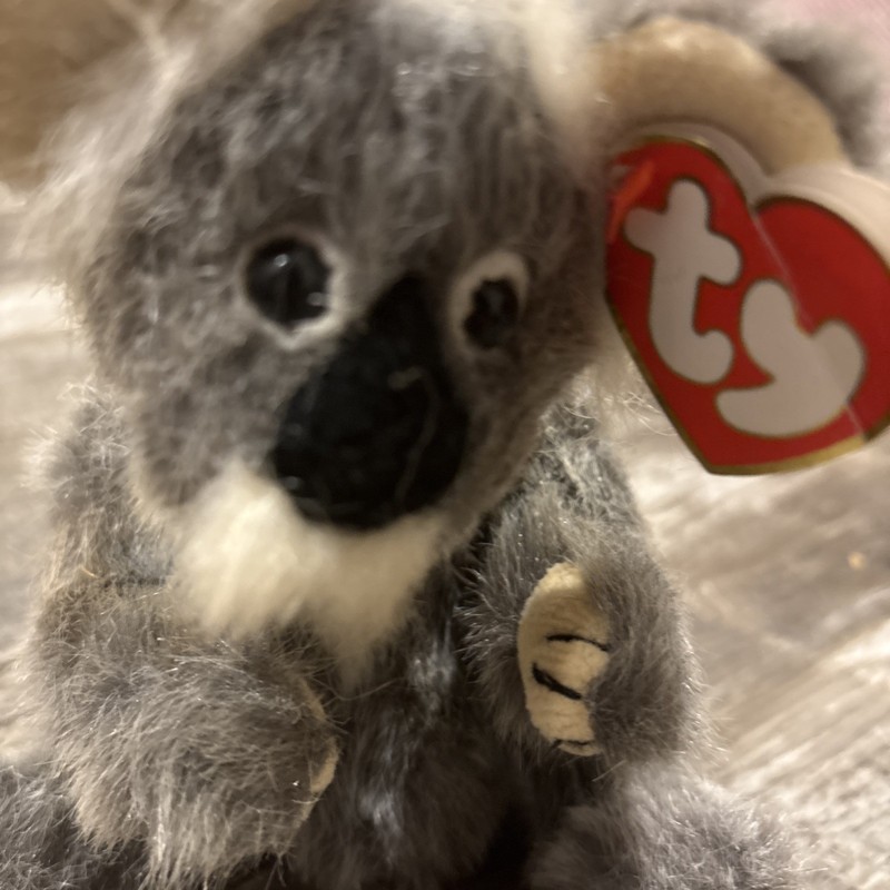 Rare 1993 Ty Beanie Baby "Brisbane" Koala Jointed Bear Posable Vintage w/tag