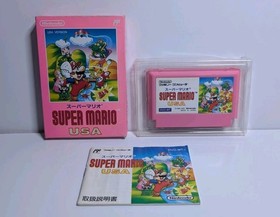 Super Mario USA (Super Mario 2) (Nintendo Famicom) Box, Manual & Game.