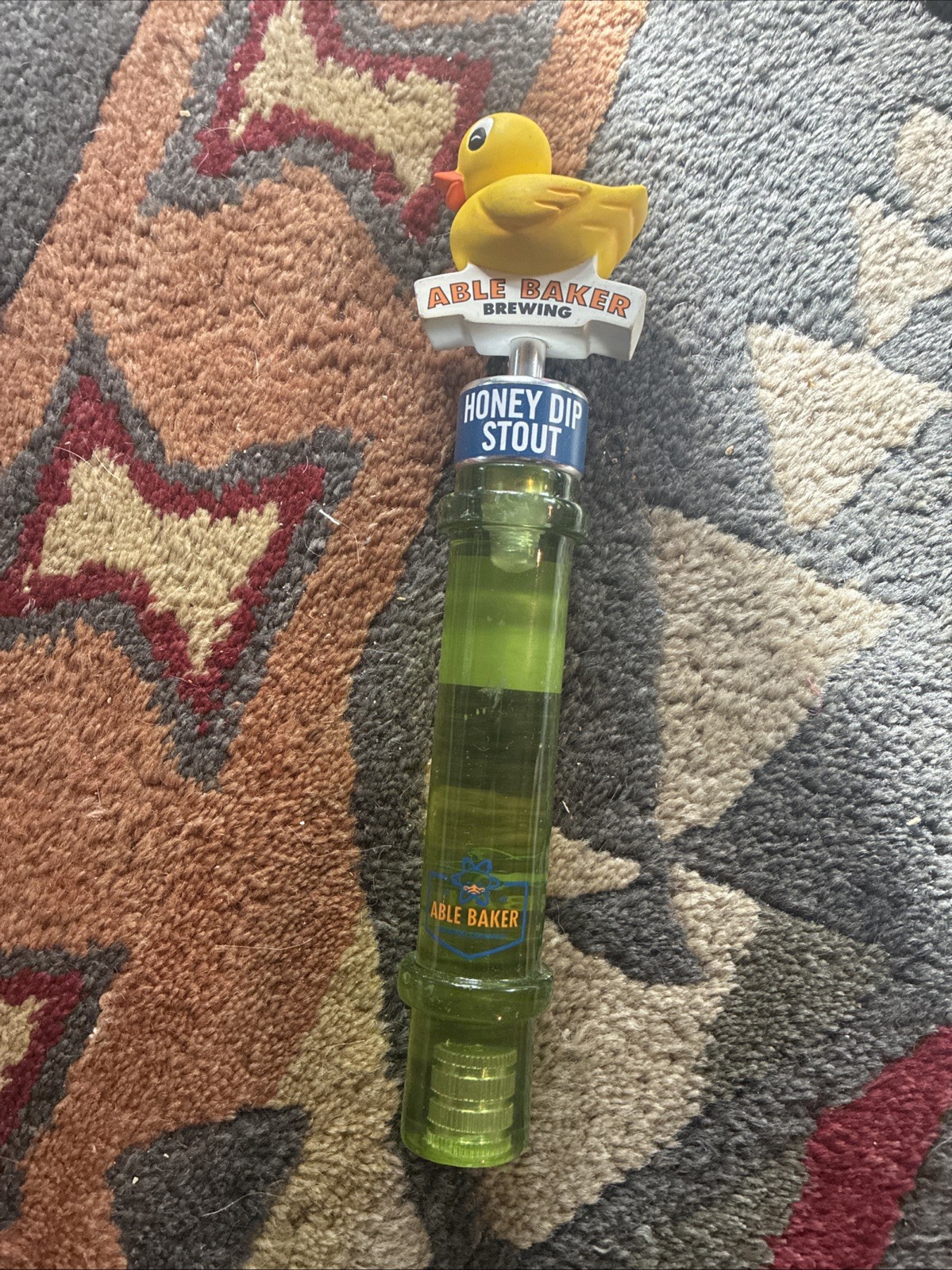 Able Baker Brewing Co. Atomic Duck Radioactive Tube Beer Tap Handle-RARE Collect