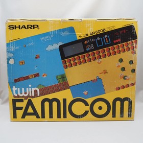 Sharp Twin Famicom AN-500B Console system Boxed New Rubber Belt replaced Tested