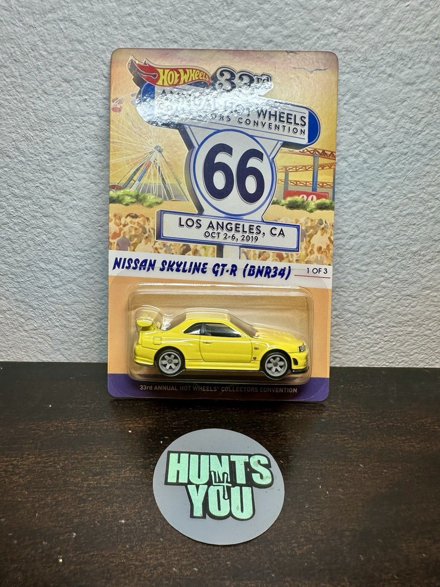 Hot Wheels 33rd LA Convention Nissan Skyline GT-R BNR34 Yellow