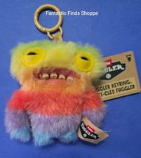 Zuru Fuggler Monster 5" Plush Keyring Keychain Clip On Wide Eyed Weirdo 3 NWT