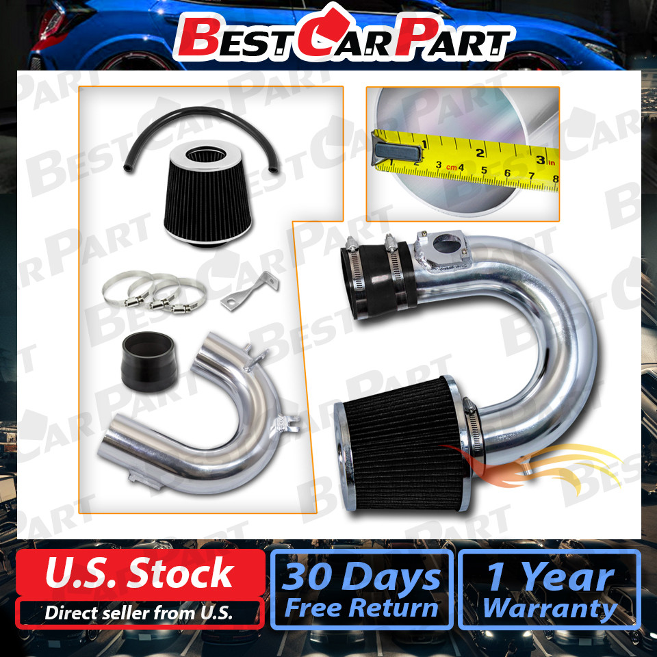 BCP BLACK For 00-05 Celica GTS 1.8L VVTi Ram Air Intake Induction Kit + Filter