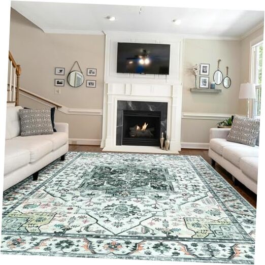Soft Washable 8x10 Area Rugs for Living Room Bedroom Kitchen