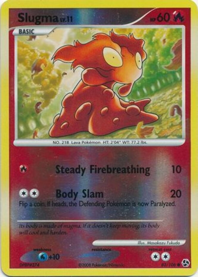 Slugma - 83/106 - Common - Reverse Holo LP Great Encounters