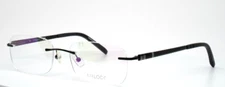 AIRLOCK Love Unity 200 001 Black Mens Rectangle Eyeglasses  Frame 55-18-140 B:34