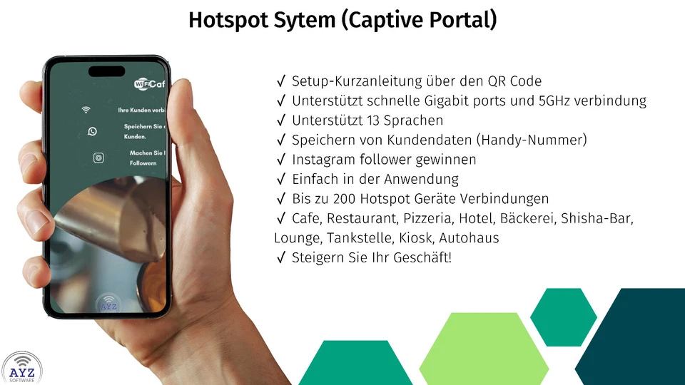 AYZ Hotspot System Instagram und Whatsapp Kommunikation für Ihre Kunden - Bild 4 von 4