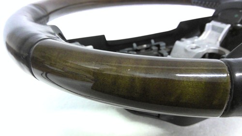 2013-2015 LEXUS ES350 ES300H DRIVER STEERING WHEEL BLACK/WOOD & LEATHER OEM - Picture 13 of 13
