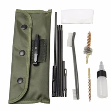 10Pcs .22 22LR .223 556 Rifle Gun Cleaning Kit Nylon Brush Cleaner with Pouch