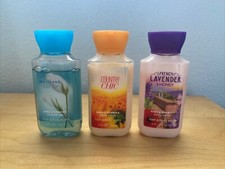 New Bath And Body Works Lot of 3 Body Lotion and Shower Gel 3 oz each