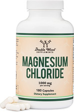 Magnesium Chloride Capsules - 180 Count, 1,000mg Per Serving, Supports Digestive