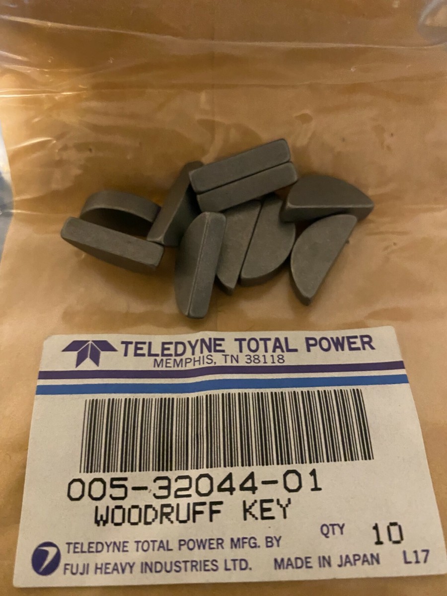 Wisconsin Robin Genuine Parts Woodruff Key 005-32044-01 Pack