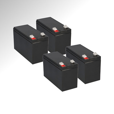 4x 12V Batterien für APC SMART UPS X 1500 VA Rack/Tower USV Anlage Akku 7Ah 9Ah