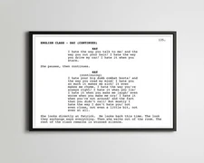 10 Things I Hate About You - Screenplay POSTER! (up to 24" x 36") - Art - Movie